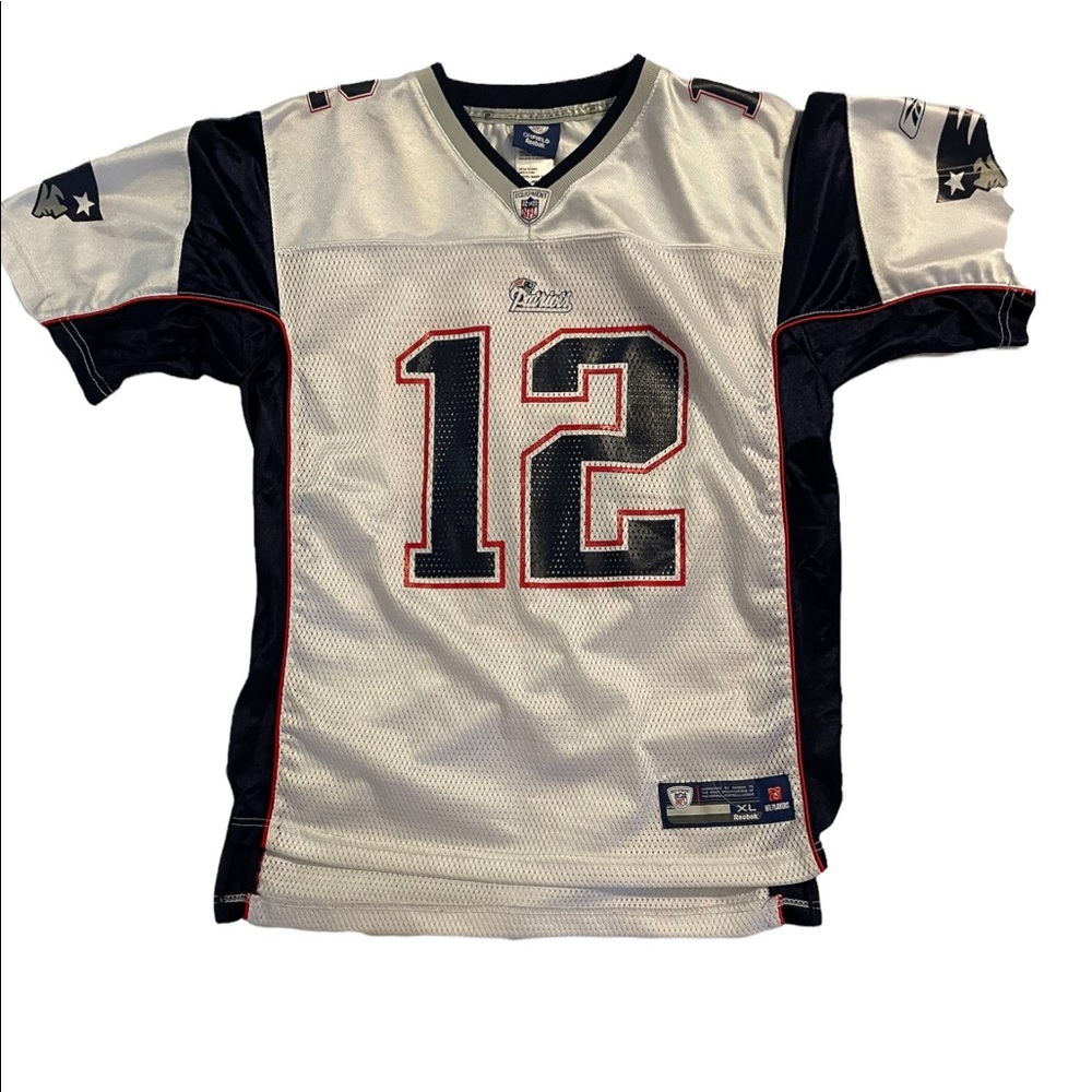 Tom Brady New England Patriots #12 Official Youth Jersey size XL